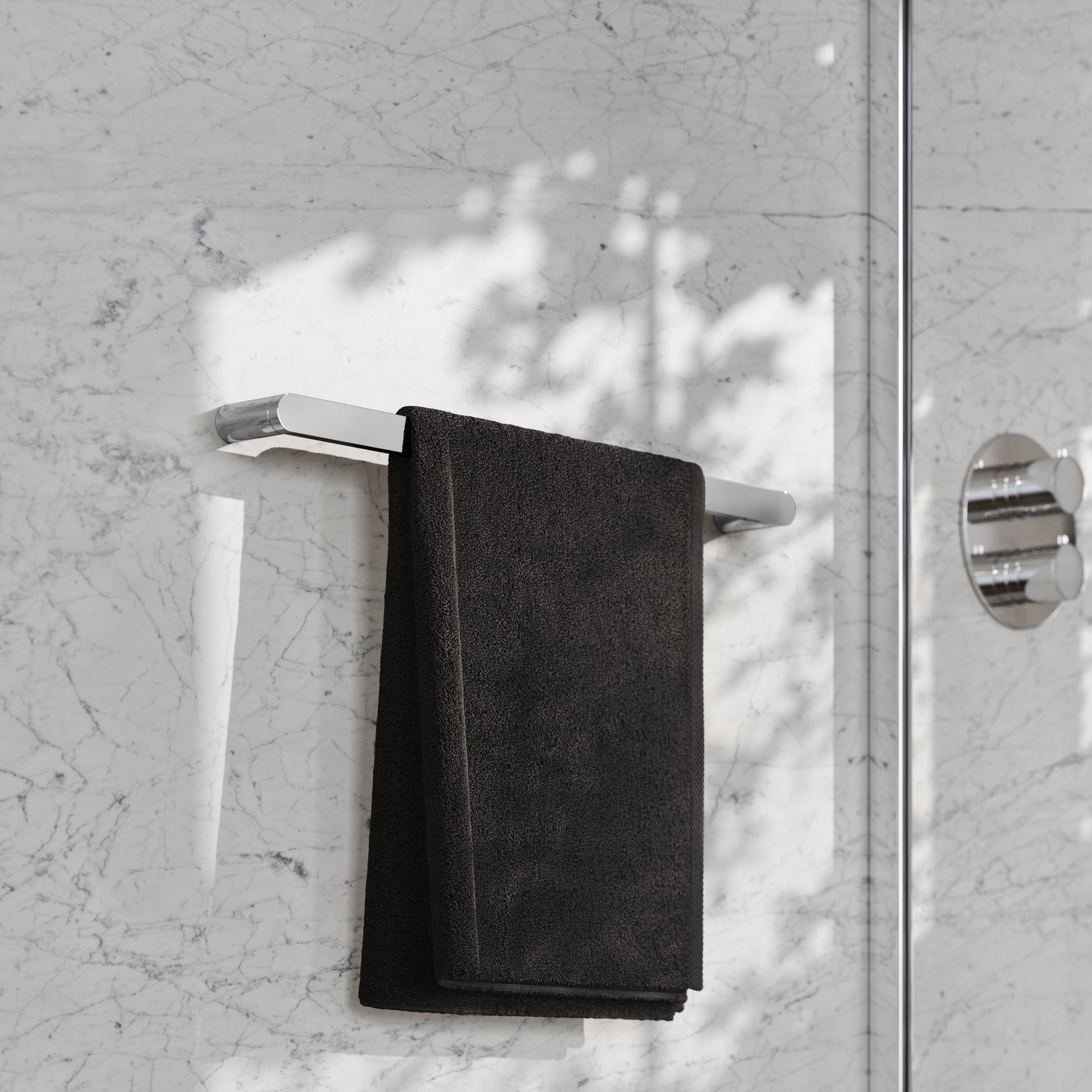 Luxe Chrome Towel Bar Rail 600mm