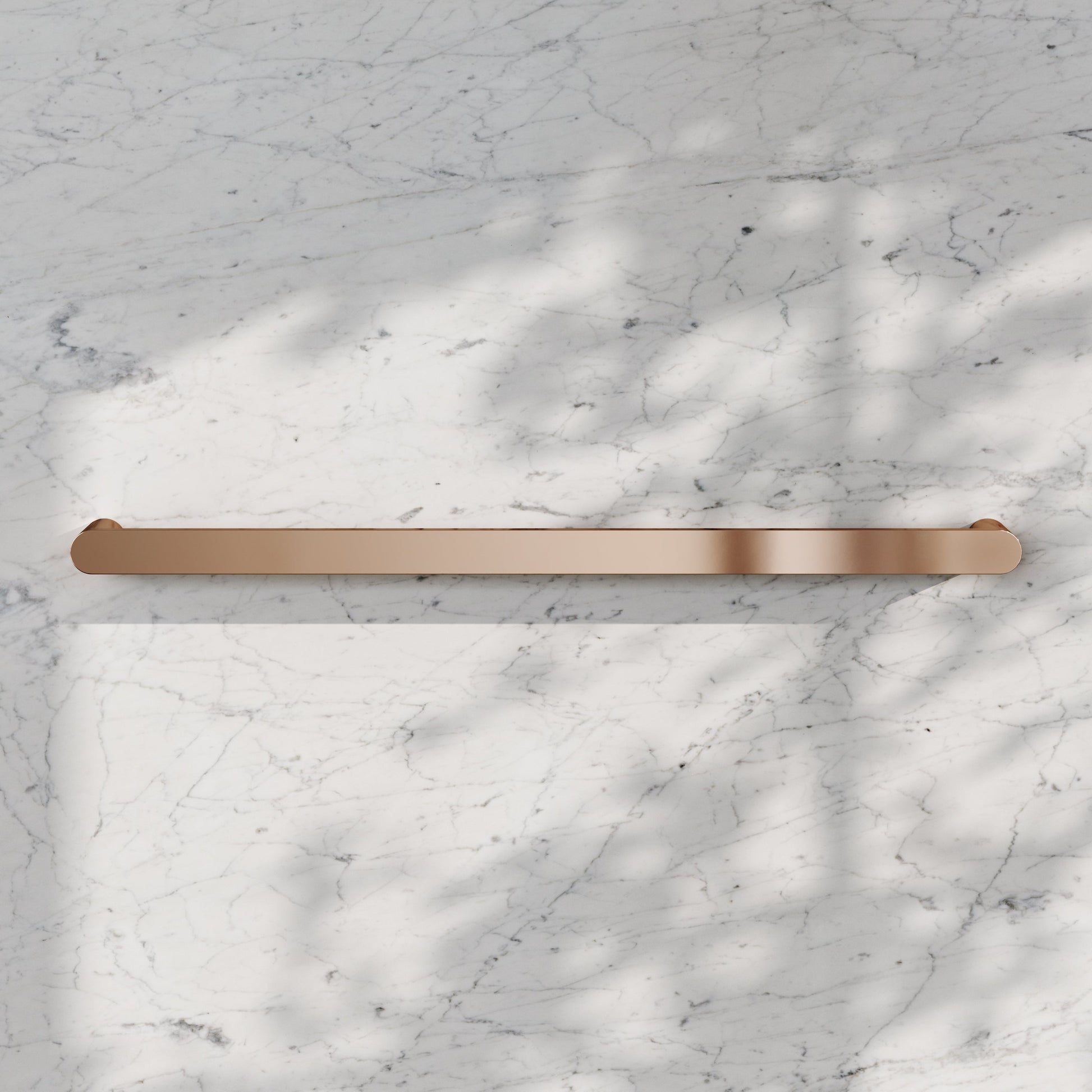 Luxe Rose Gold Towel Bar Rail 600mm