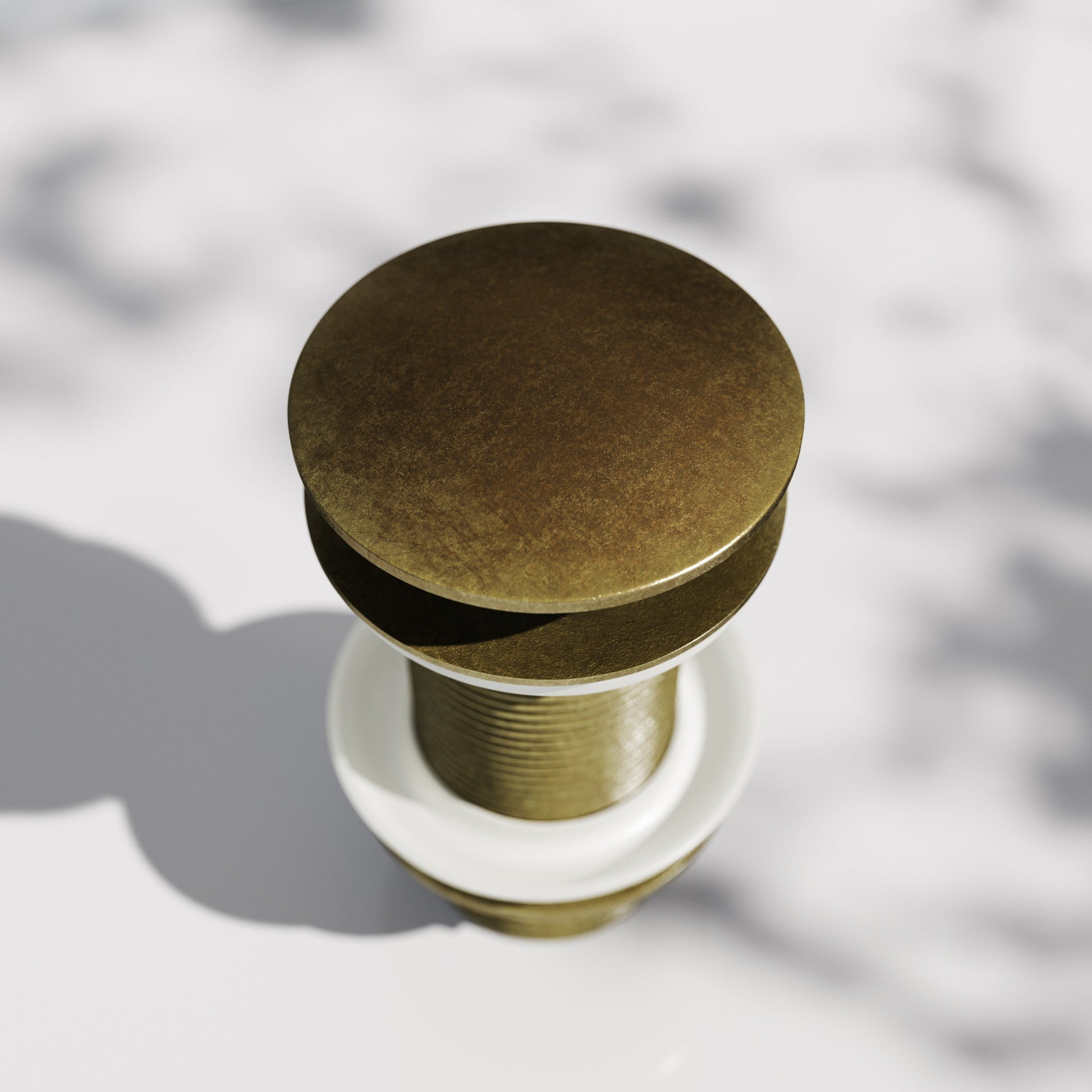 Luxe Aged Bronze Unslotted Click Clack Basin Waste