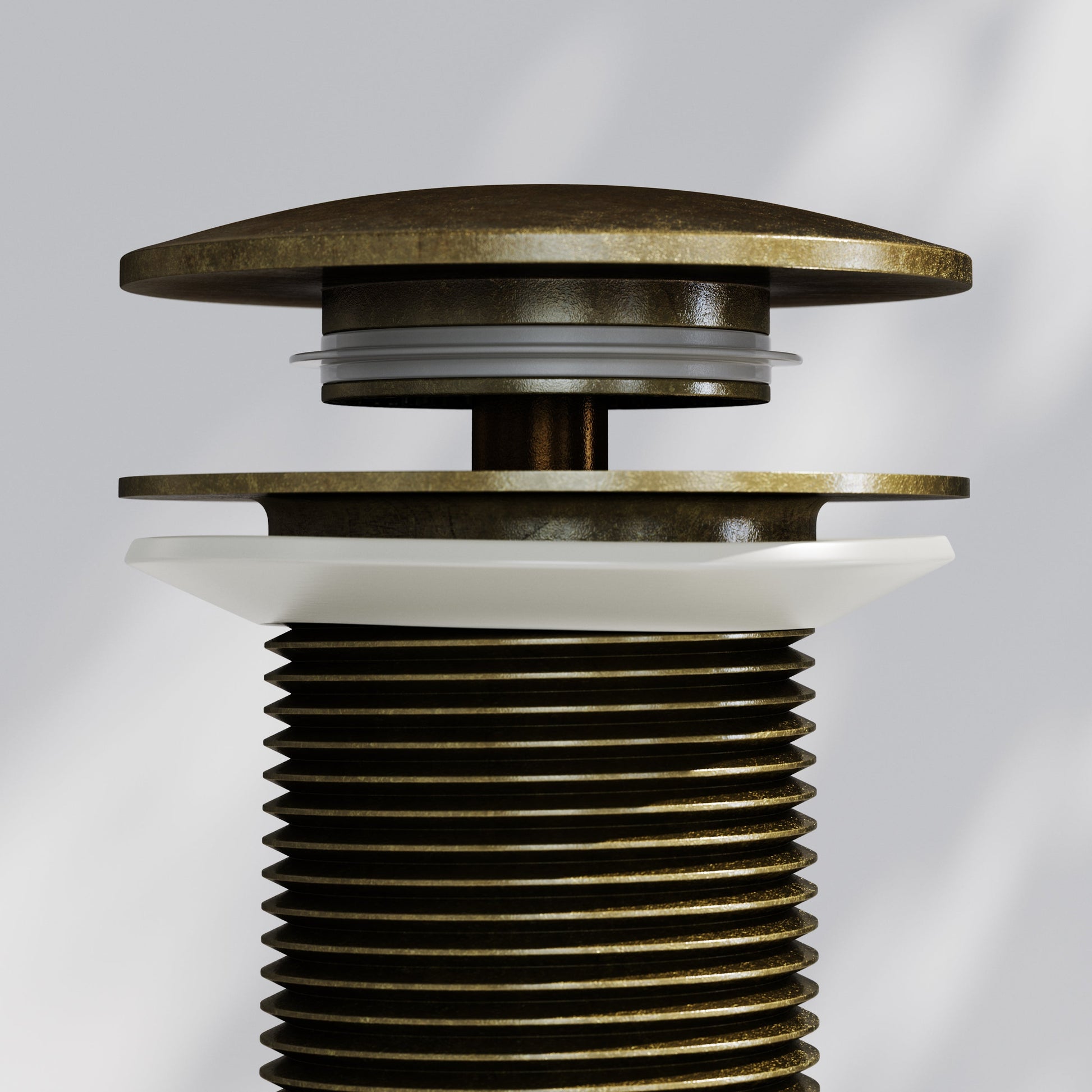 Luxe Aged Bronze Unslotted Click Clack Basin Waste