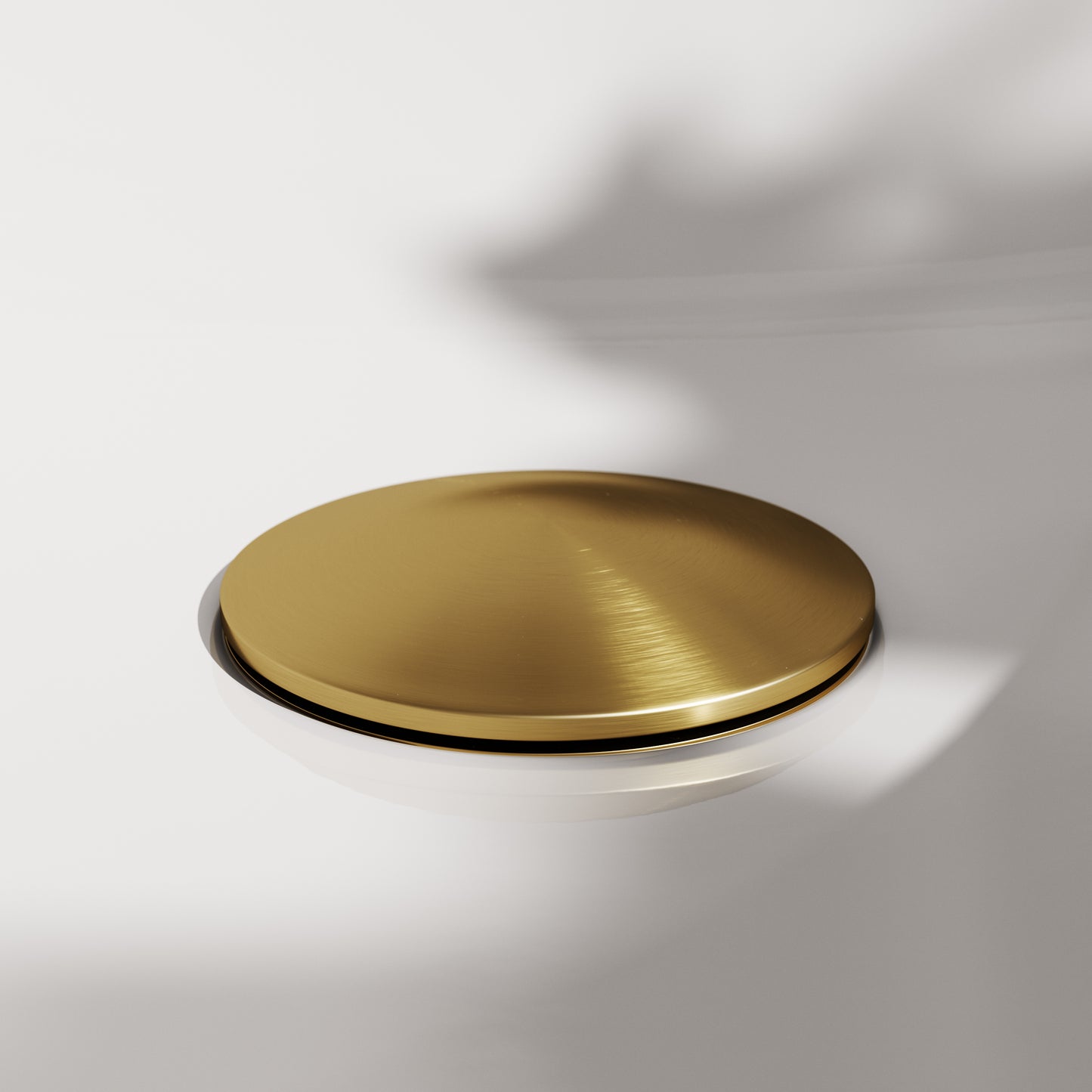 Luxe Brushed Gold Unslotted Click Clack Basin Waste