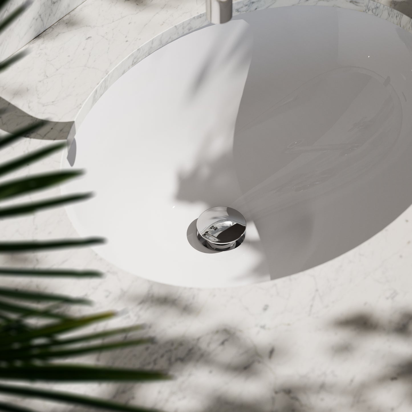 Luxe Chrome Unslotted Click Clack Basin Waste