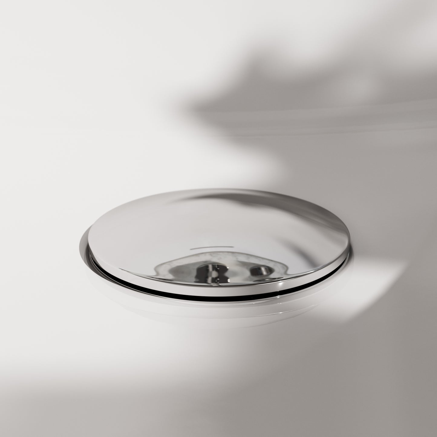 Luxe Chrome Unslotted Click Clack Basin Waste