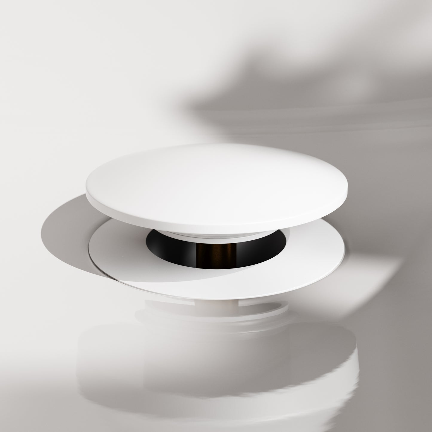 Luxe White Unslotted Click Clack Basin Waste