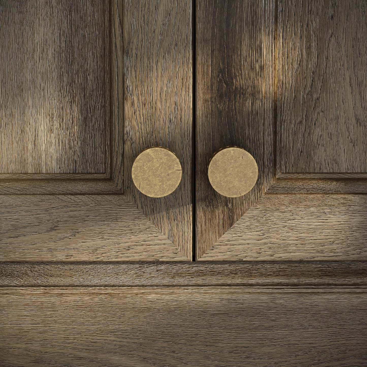 Royal Oak Aged Bronze Deep Flute Cabinet Door Knob