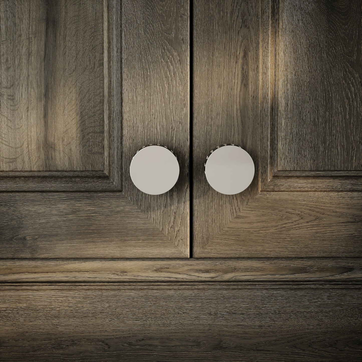 Royal Oak Polished Nickel Deep Flute Cabinet Door Knob