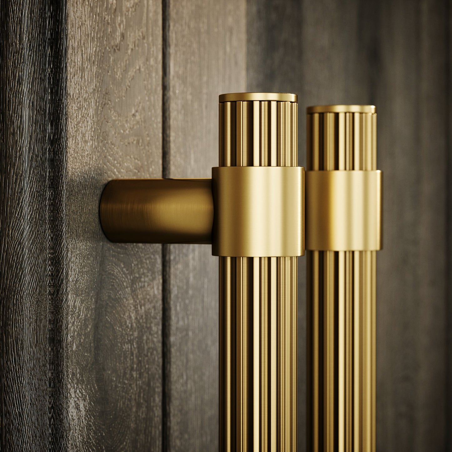 Royal Oak Brushed Gold Deep Flute Pull Bar Handle 150mm