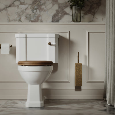 Baroque Aged Bronze Wall Mounted Toilet Brush