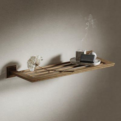 Baroque Aged Bronze Towel Shelf