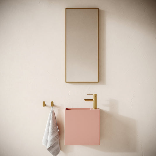 Alto Blush Concrete Wall Hung Basin 400mm