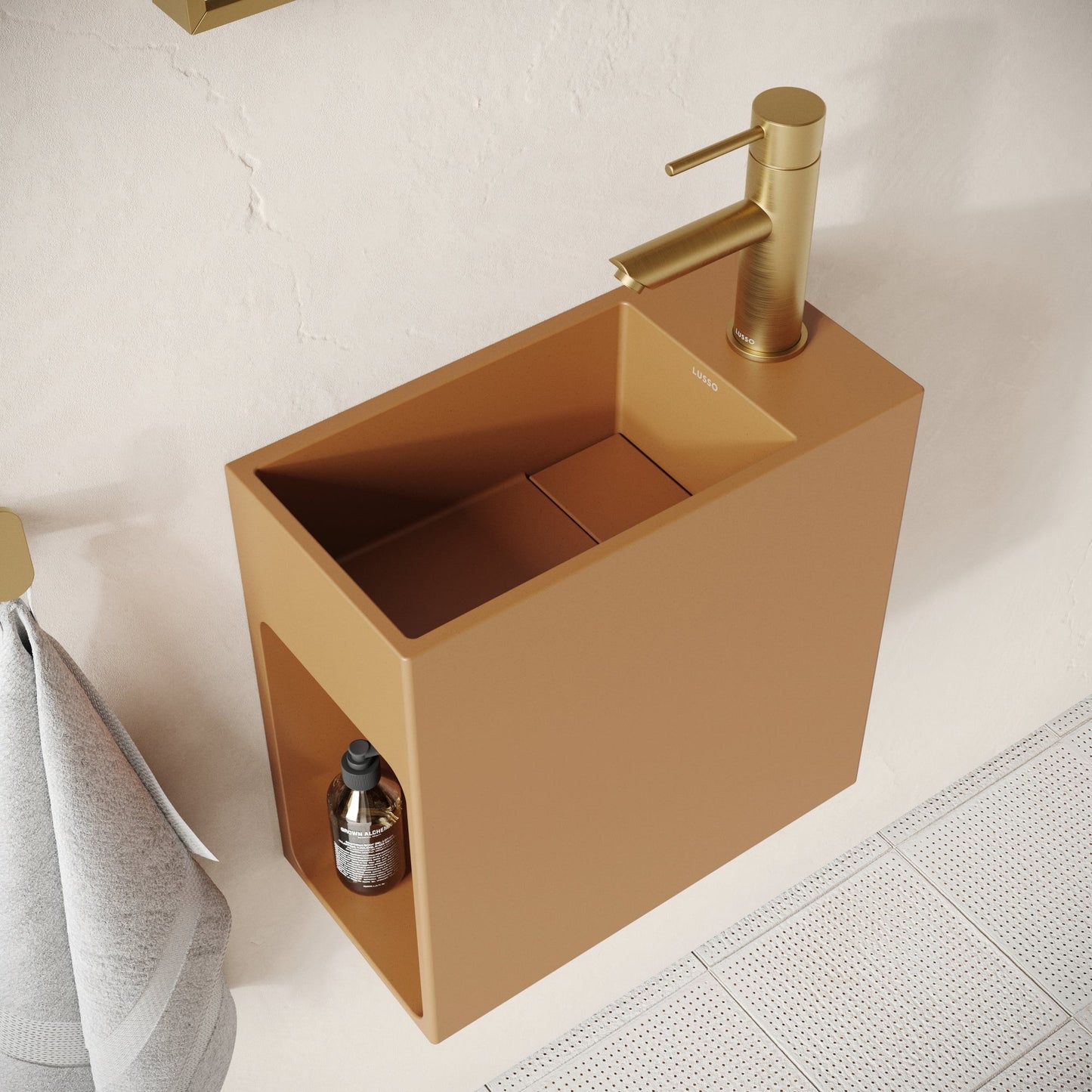 Alto Sienna Concrete Wall Hung Basin 400mm