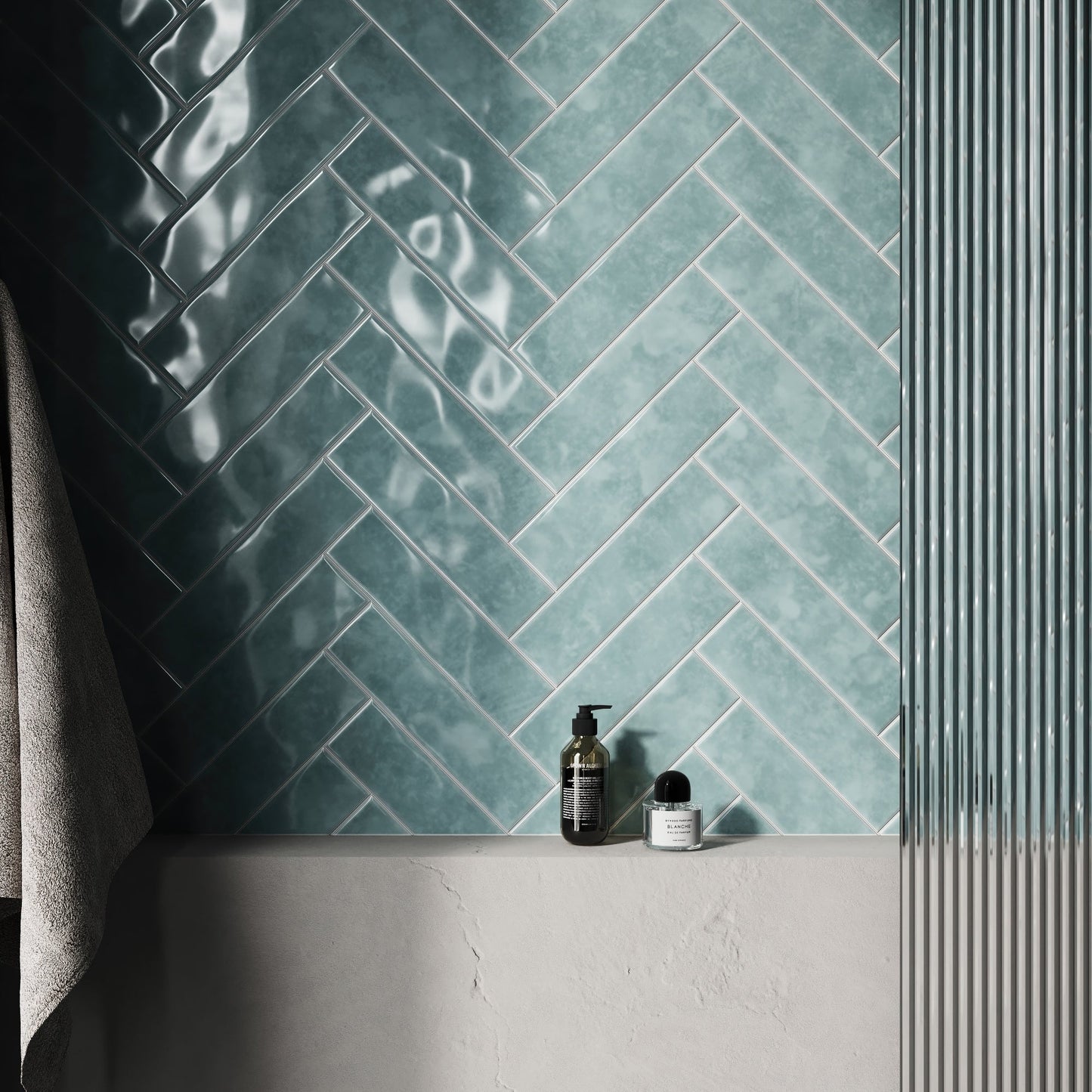 Antique Metro Soft Powder Blue Glazed Porcelain Wall Tile