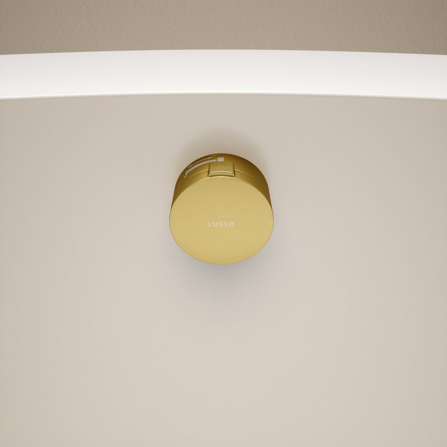 Aquaflow Brushed Gold Overflow Bath Filler Tap & Waste