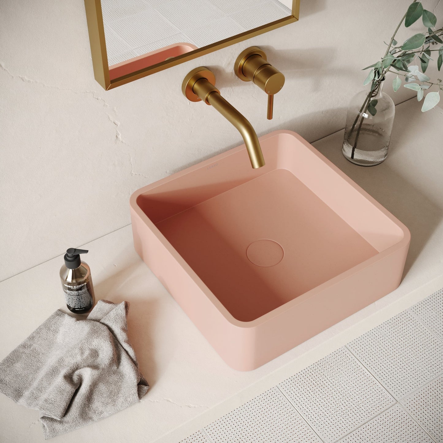 Arquadro Blush Concrete Countertop Basin 390mm