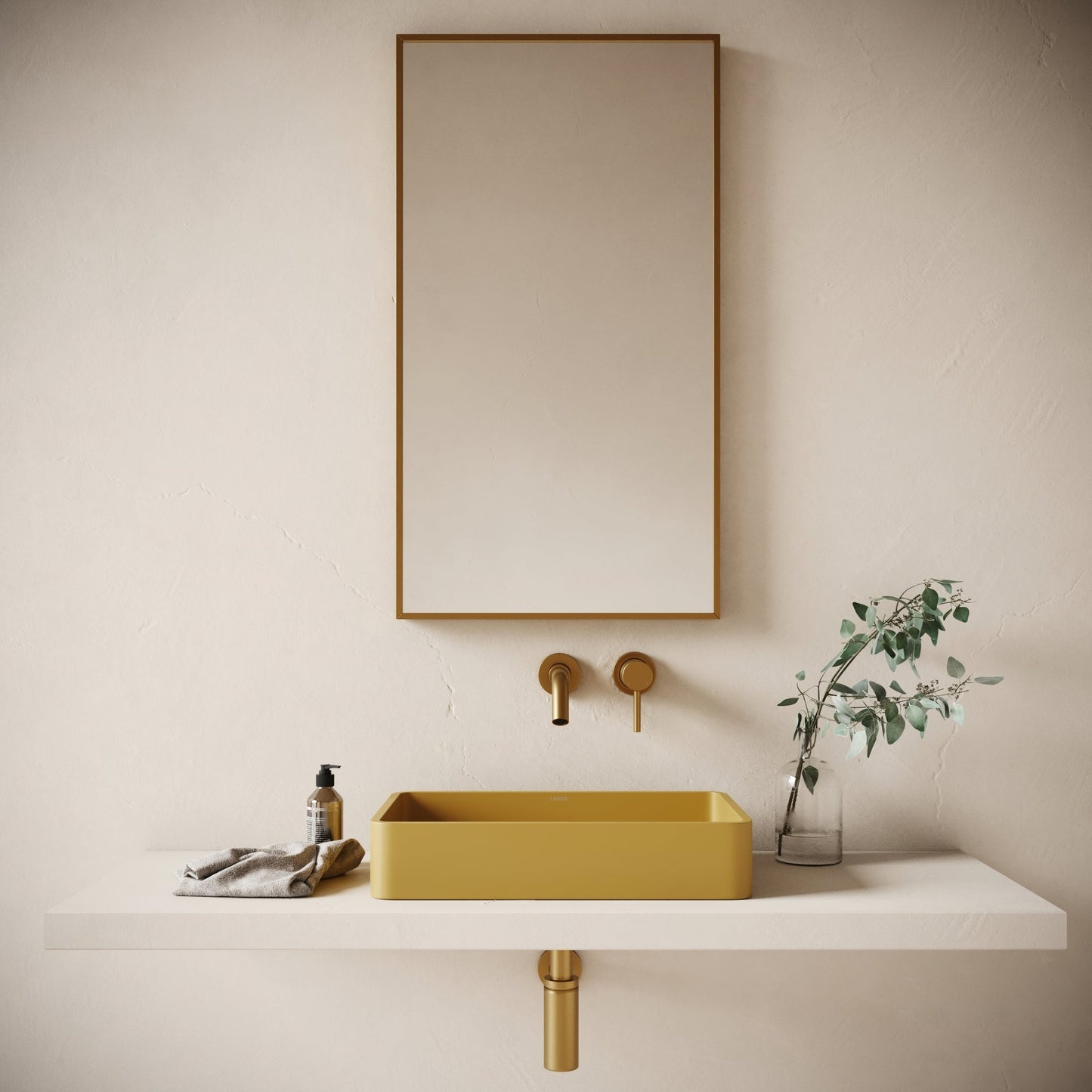 Arquadro Saffron Concrete Countertop Basin 500mm