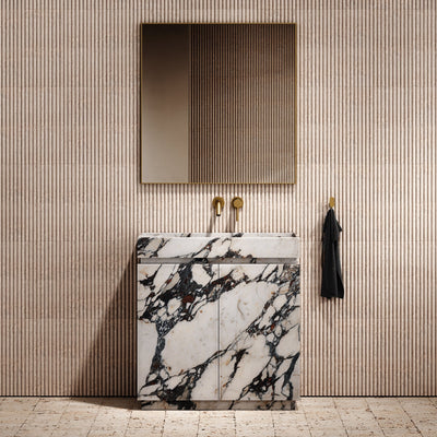 Artista Calacatta Viola Marble Bathroom Vanity Unit 800mm