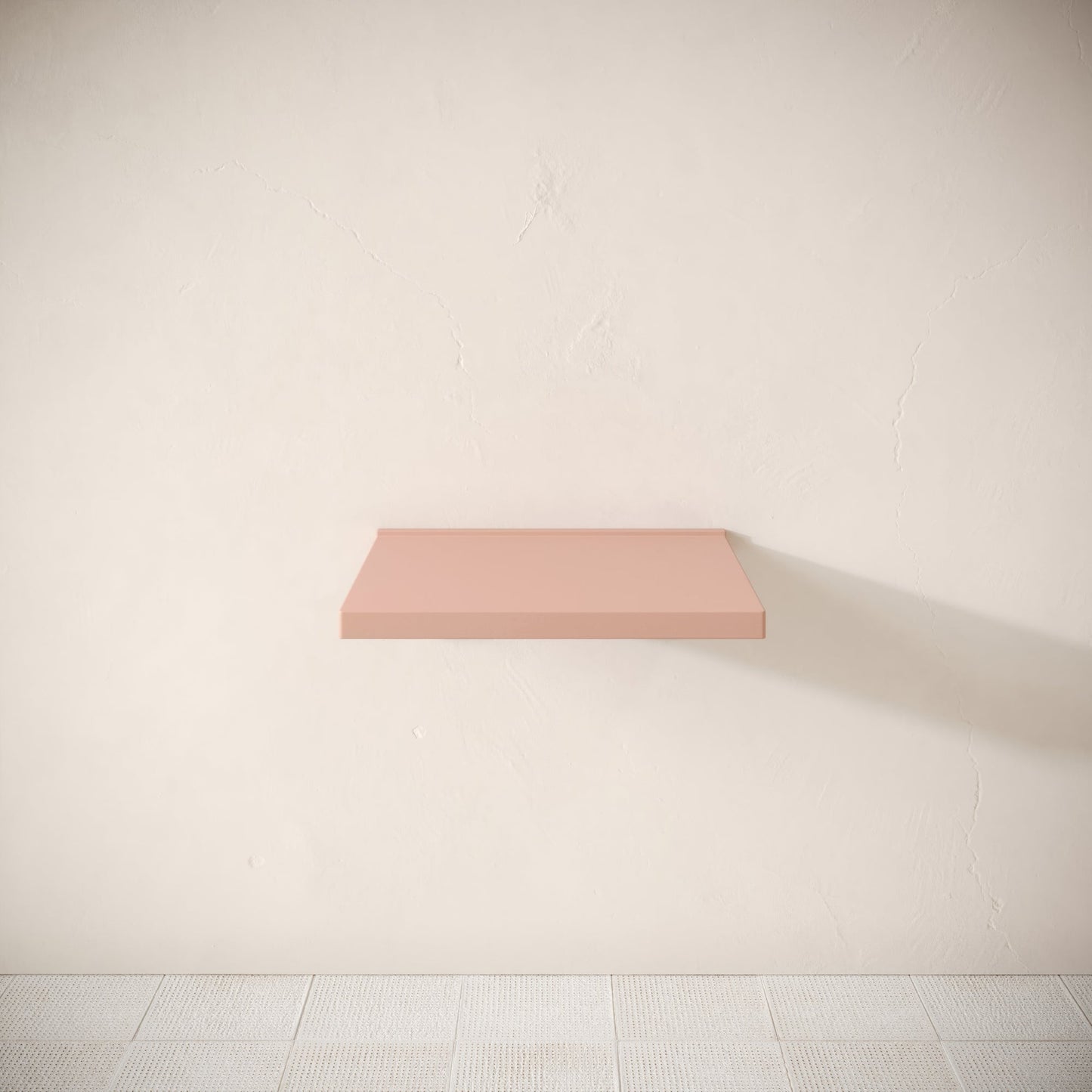 Bancone Blush Concrete Wall Mounted Countertop Shelf 600mm