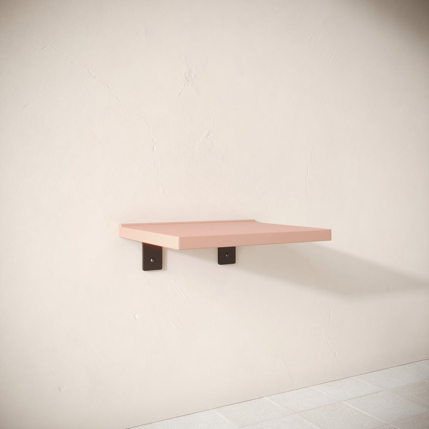 Bancone Blush Concrete Wall Mounted Countertop Shelf 600mm