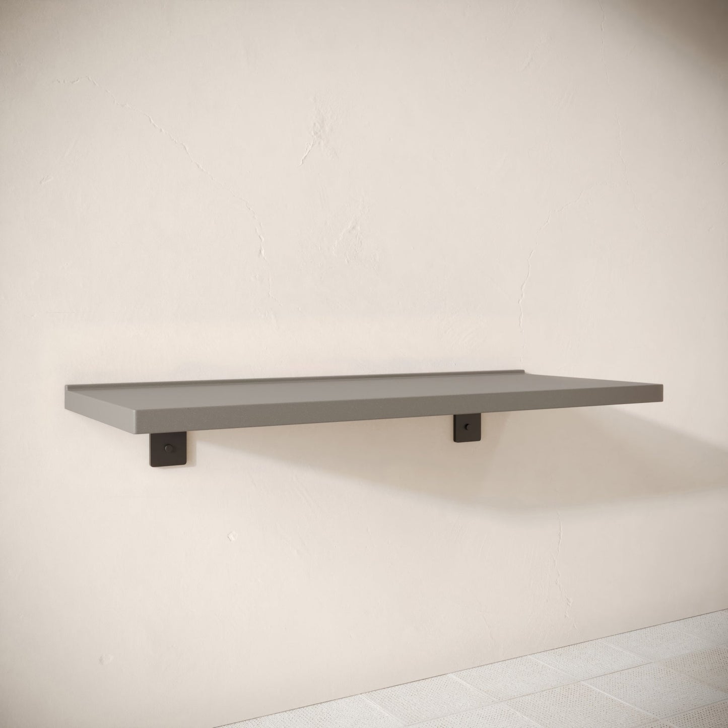 Bancone Oyster Concrete Wall Mounted Countertop Shelf 1200mm