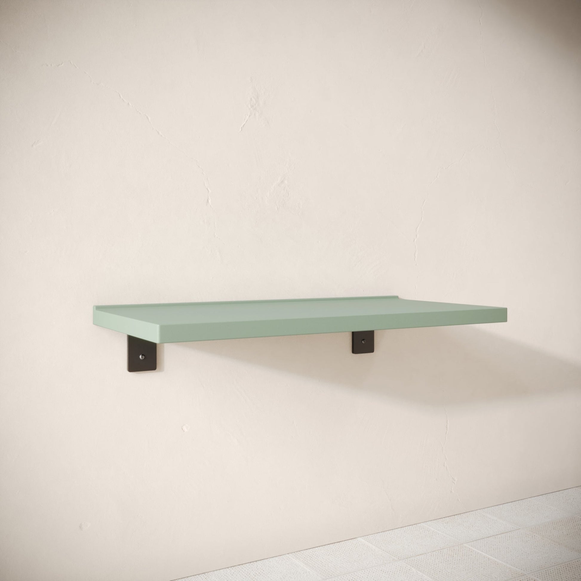 Bancone Seafoam Concrete Wall Mounted Countertop Shelf 1000mm