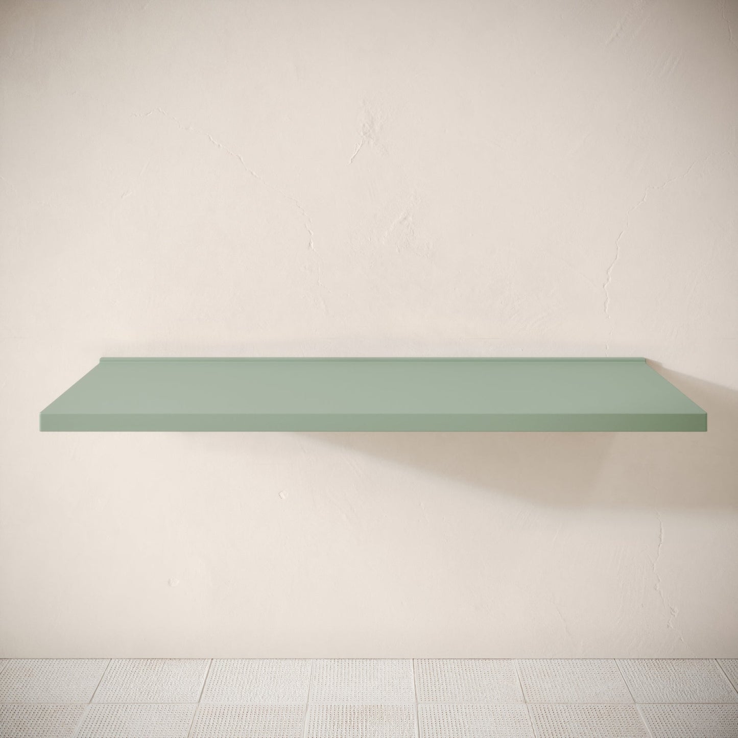 Bancone Seafoam Concrete Wall Mounted Countertop Shelf 1400mm