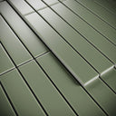 Baton Mosaic Gentle Sage Green Matte Porcelain Wall Tile 296 x 300mm