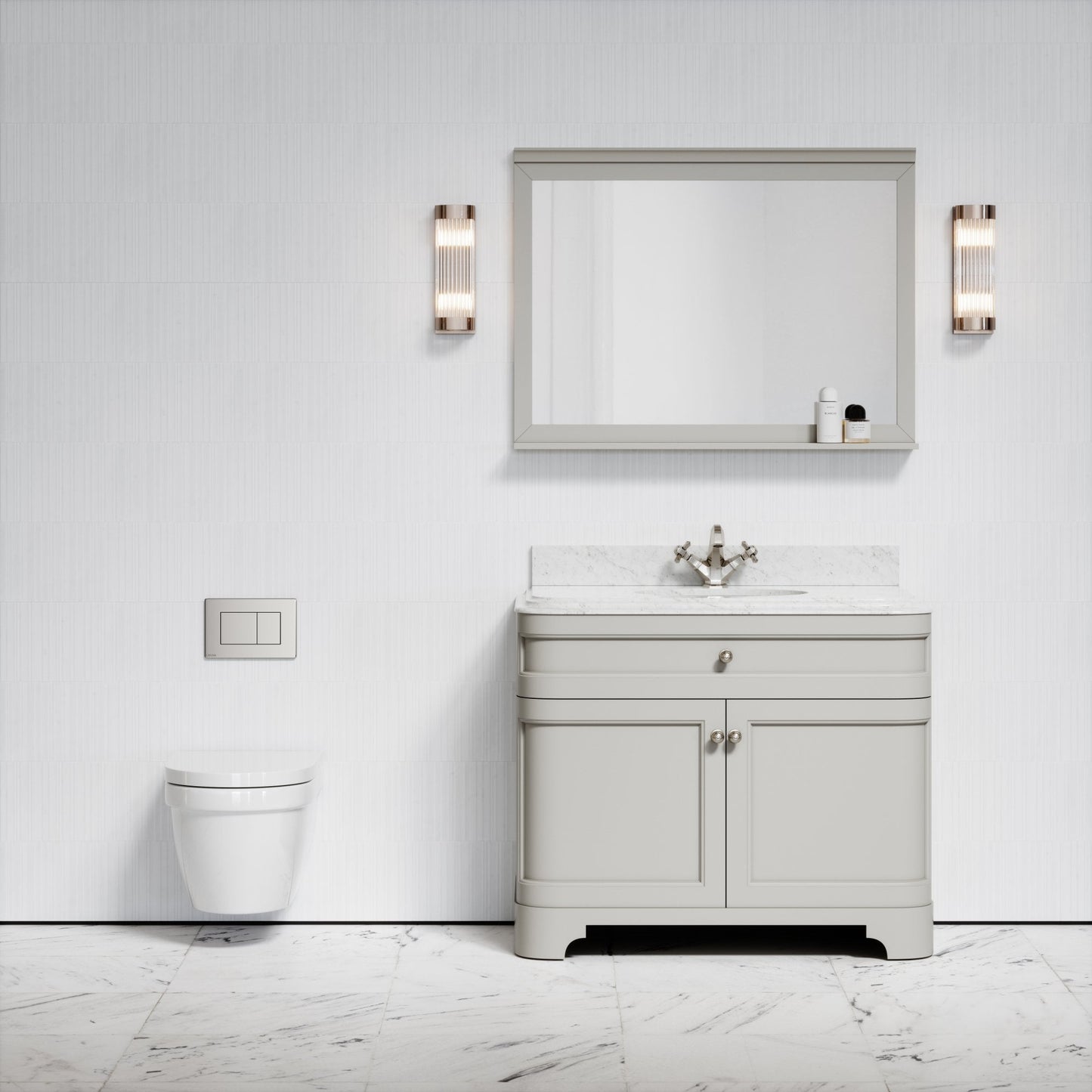 Berkeley Traditional Wall Hung Rimless Toilet with Soft Closing Seat