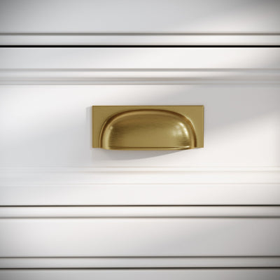 Brook Brushed Gold Cup Handle