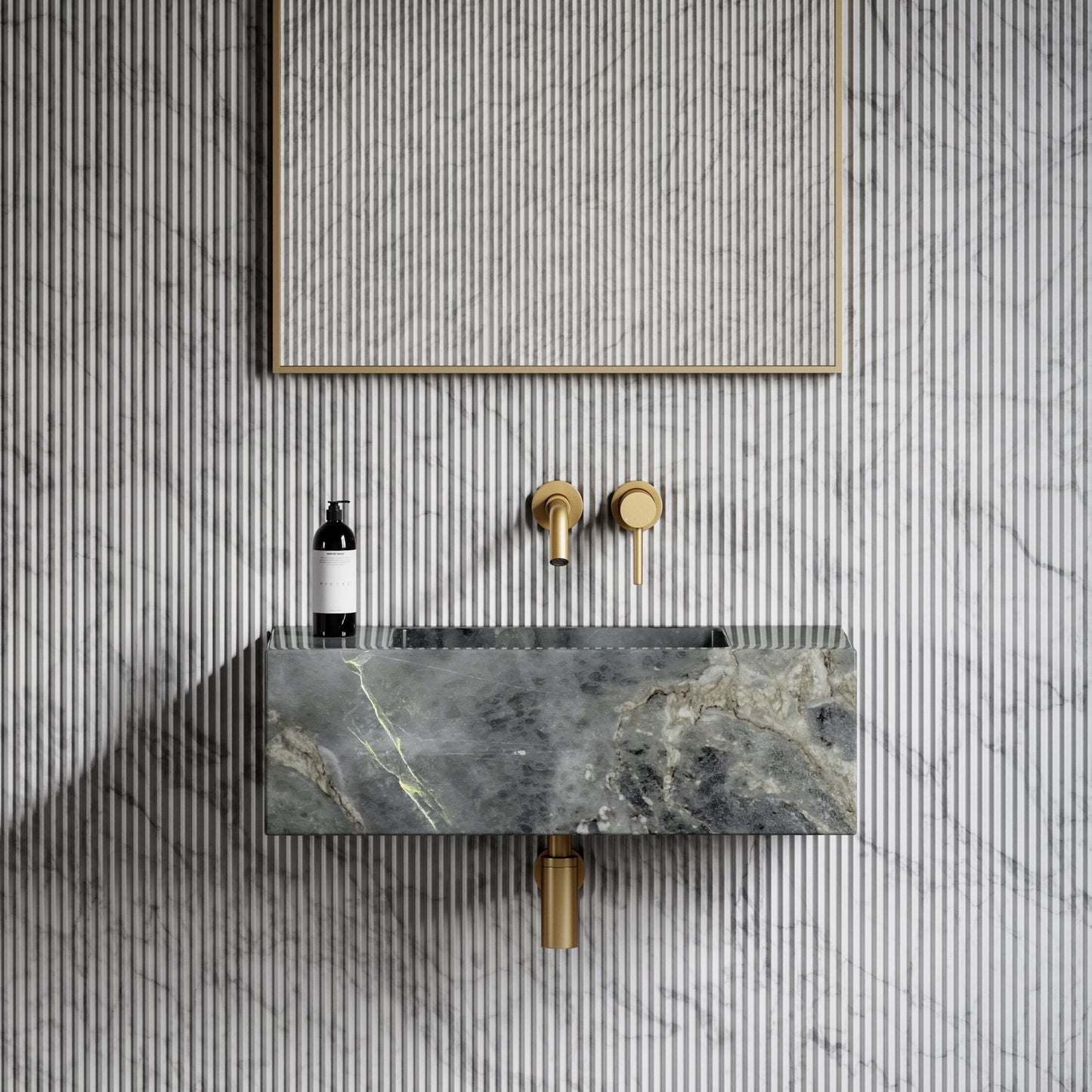 Calla Amazon Blue Marble Wall Hung Basin 700mm