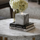 Cassini Arabescato Marble Square Candle Holder