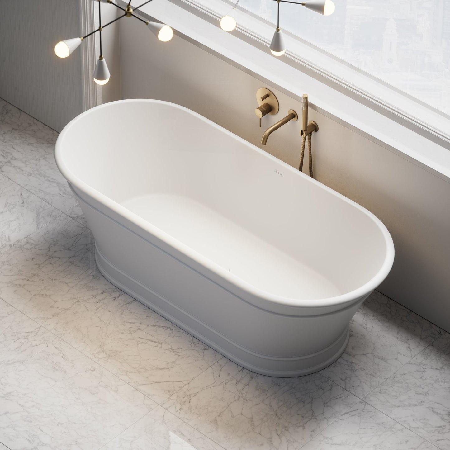 Charleston Matte Finish Freestanding Traditional Bath 1750mm