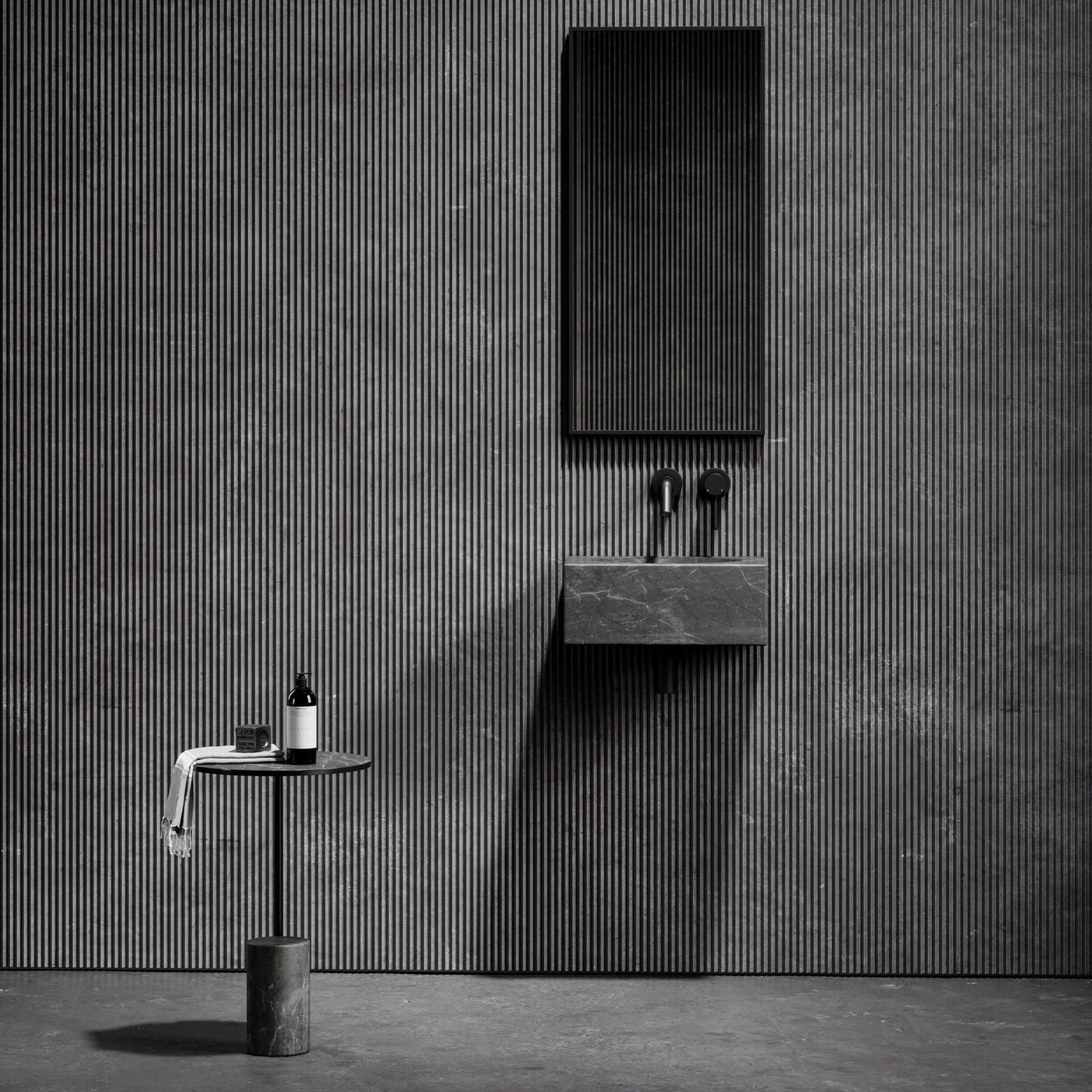 Coco Pietra Grey Marble Wall Hung Basin 400mm