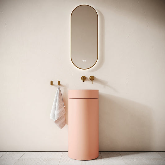 Colonna Blush Concrete Freestanding Basin 400mm