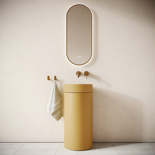 Colonna Saffron Concrete Freestanding Basin 400mm
