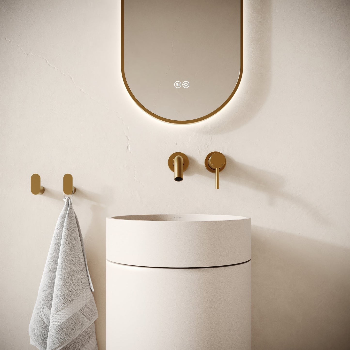 Colonna Shore Concrete Freestanding Basin 400mm