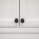 Dali Fluted Matte Black Furniture Knobs