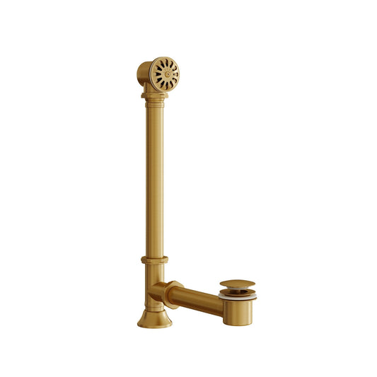Deco Brushed Gold Universal Exposed Overflow Bath Waste Kit