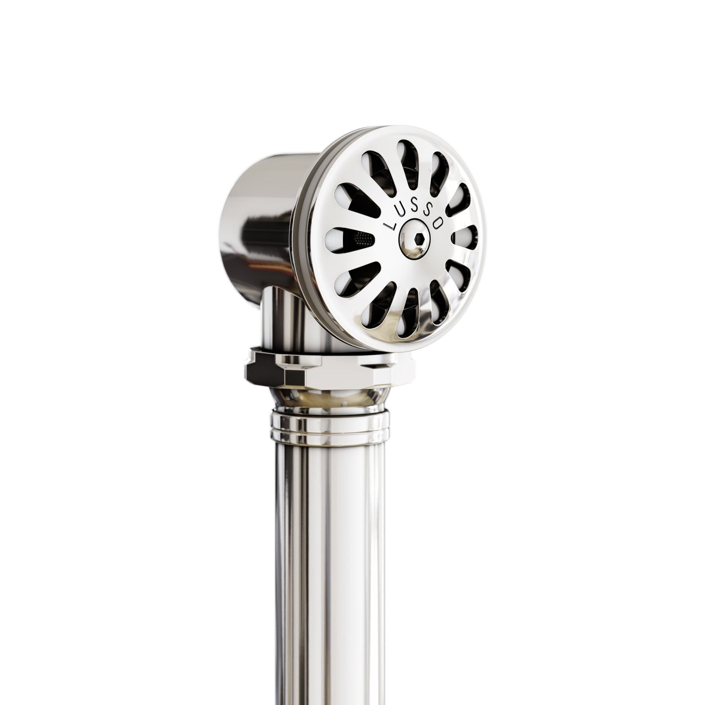Deco Polished Nickel Low Profile Exposed Bath Overflow Waste Kit