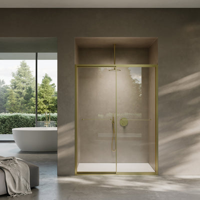 Dolce Brushed Gold Sliding Door with Soft Close (All Sizes)
