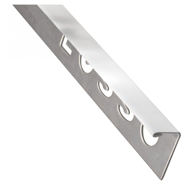 Dura Chrome Straight Edge Tile Trim (12mm x 2500mm)