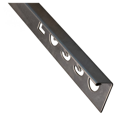 Dura Gunmetal Straight Edge Tile Trim (12mm x 2500mm)