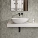 Egg Shell Countertop Stone Basin 600mm