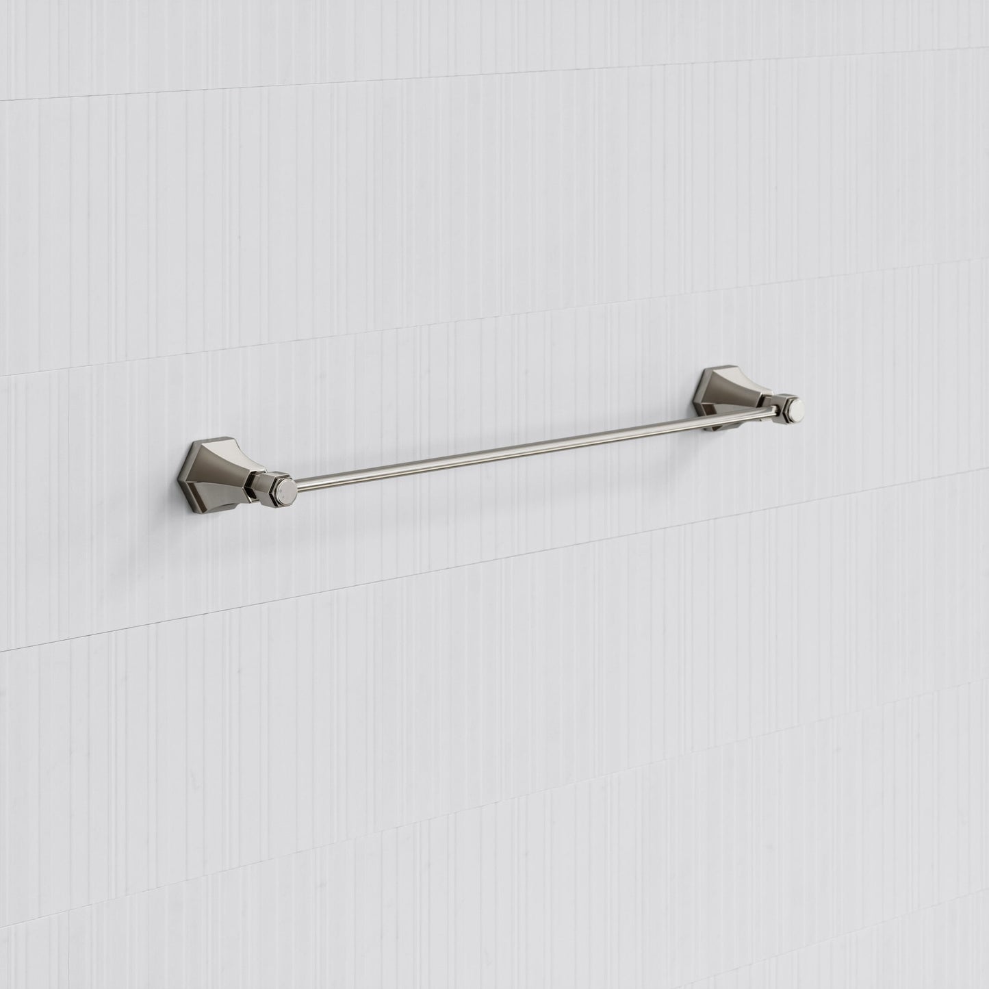 Eton Polished Nickel Towel Bar Rail 600mm