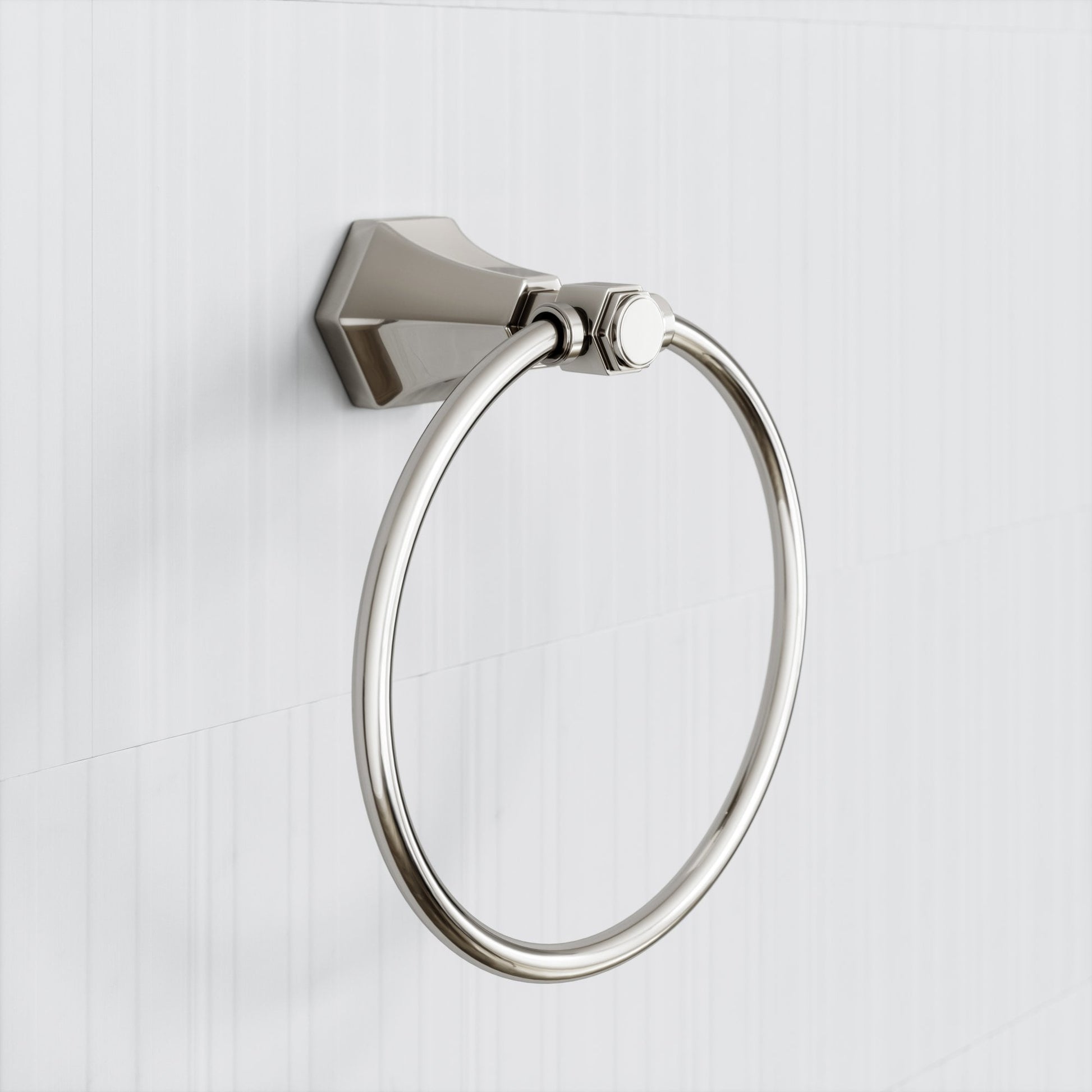 Eton Polished Nickel Towel Ring