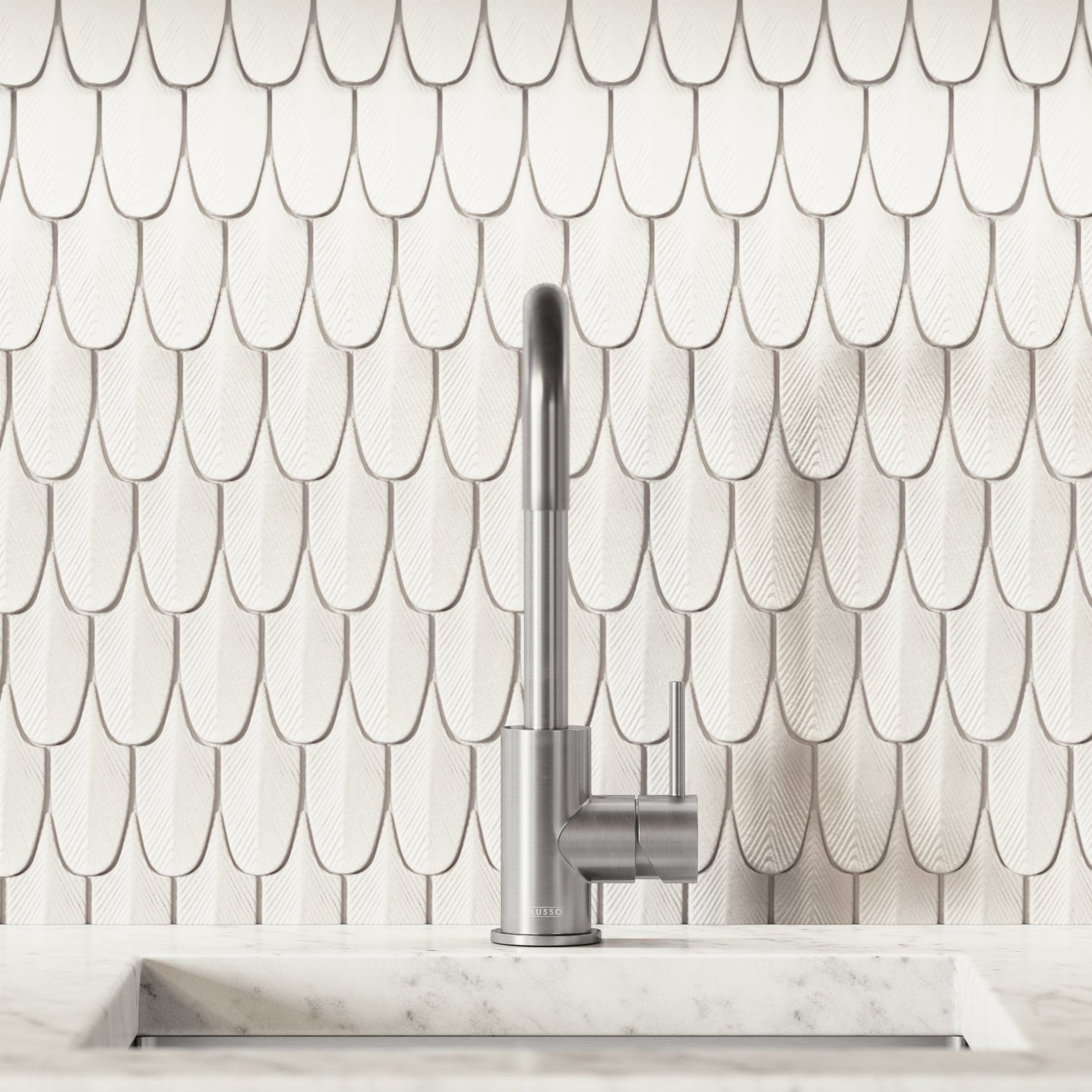 Flow Brushed Stainless Single Lever Kitchen Mixer Tap