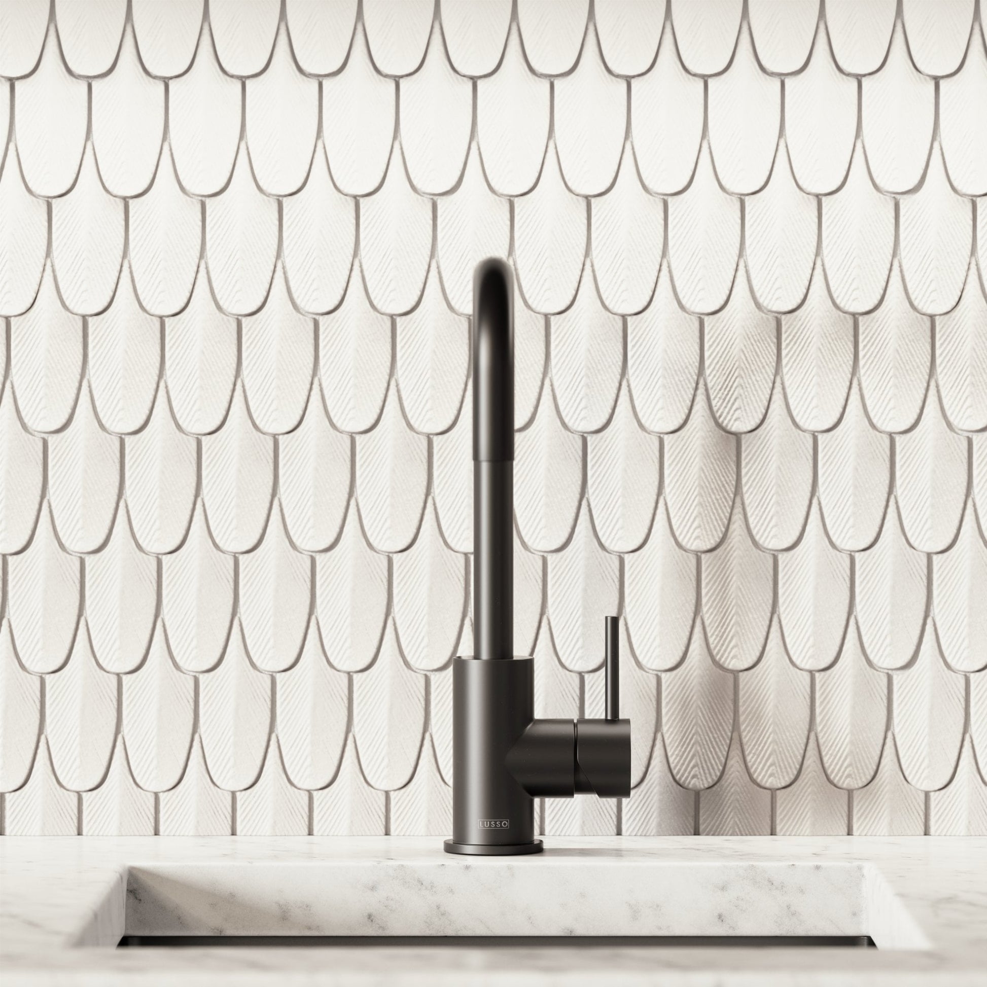 Flow Matte Black Single Lever Kitchen Mixer Tap