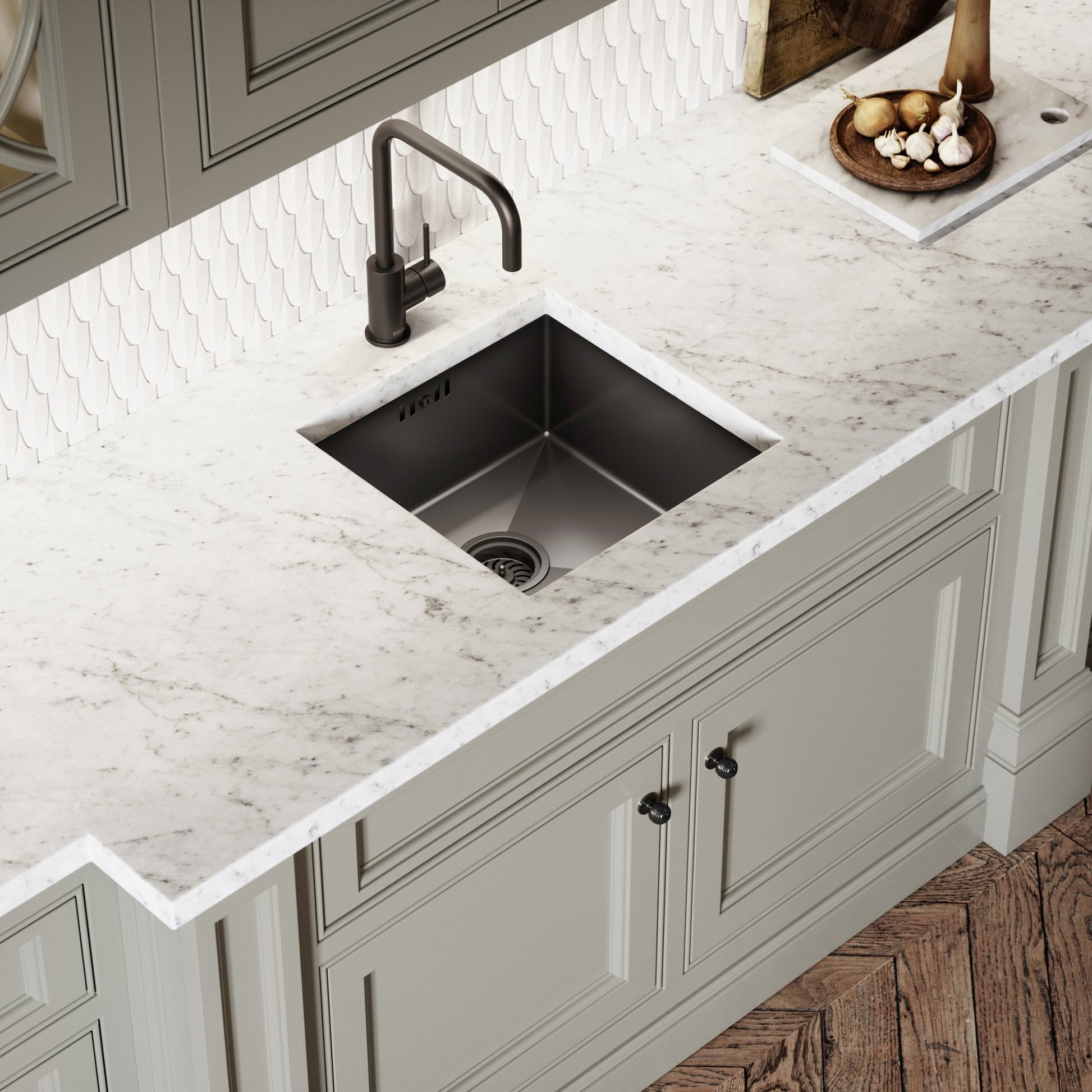 Flow Matte Black Single Lever Kitchen Mixer Tap