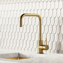 Flow Single Lever Kitchen Mixer Tap Brushed Gold