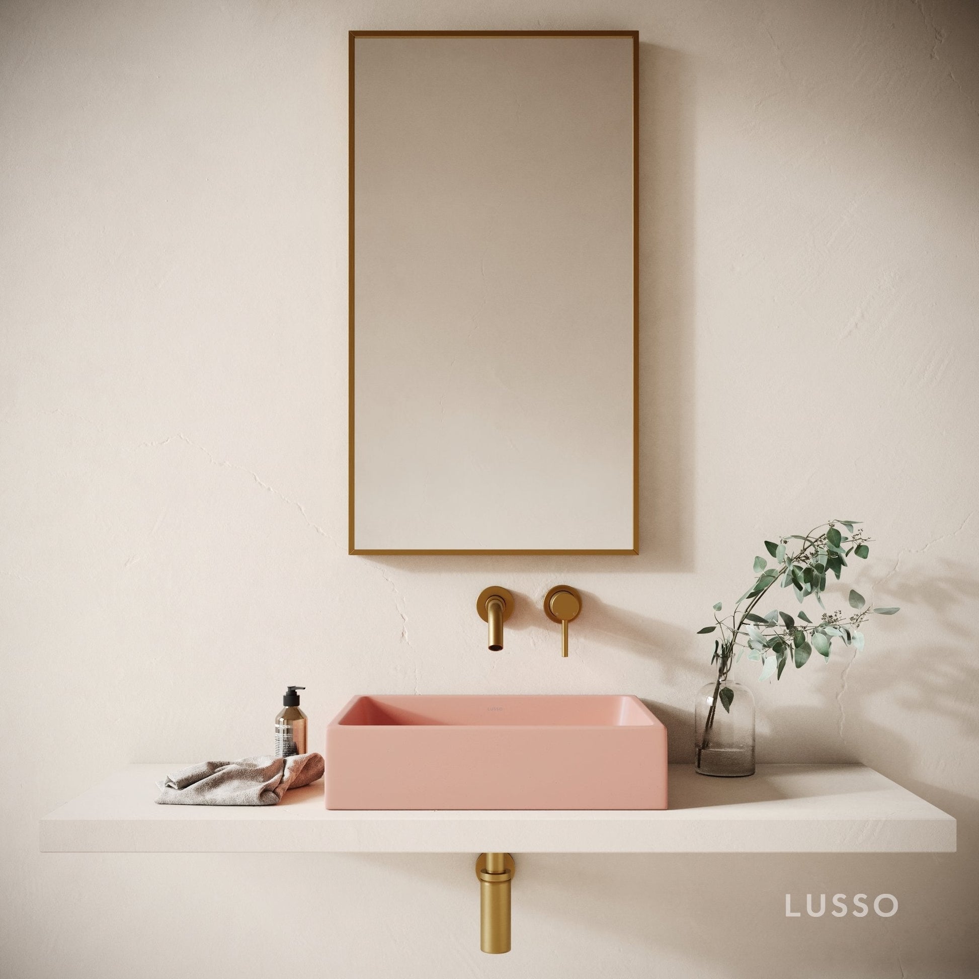 Formata Blush Concrete Countertop Basin 496mm