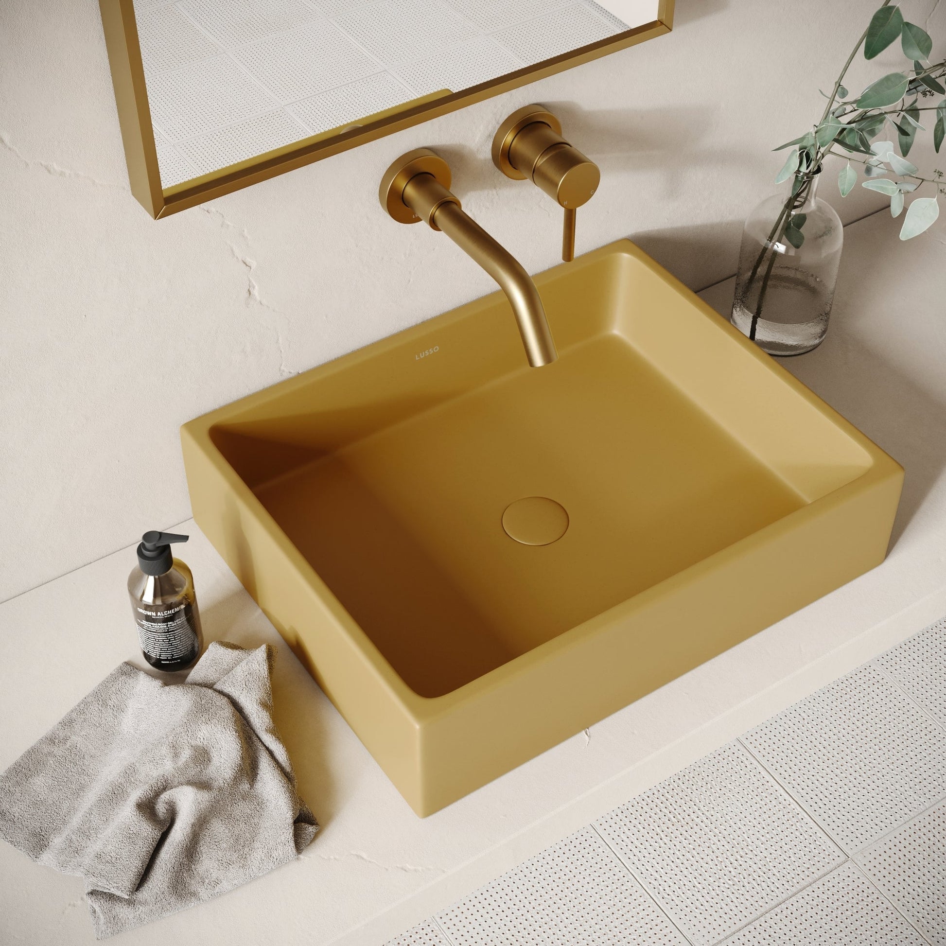 Formata Saffron Concrete Countertop Basin 496mm